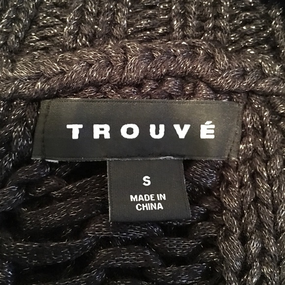Nordstrom Trouve black sweater size small - Picture 5 of 8